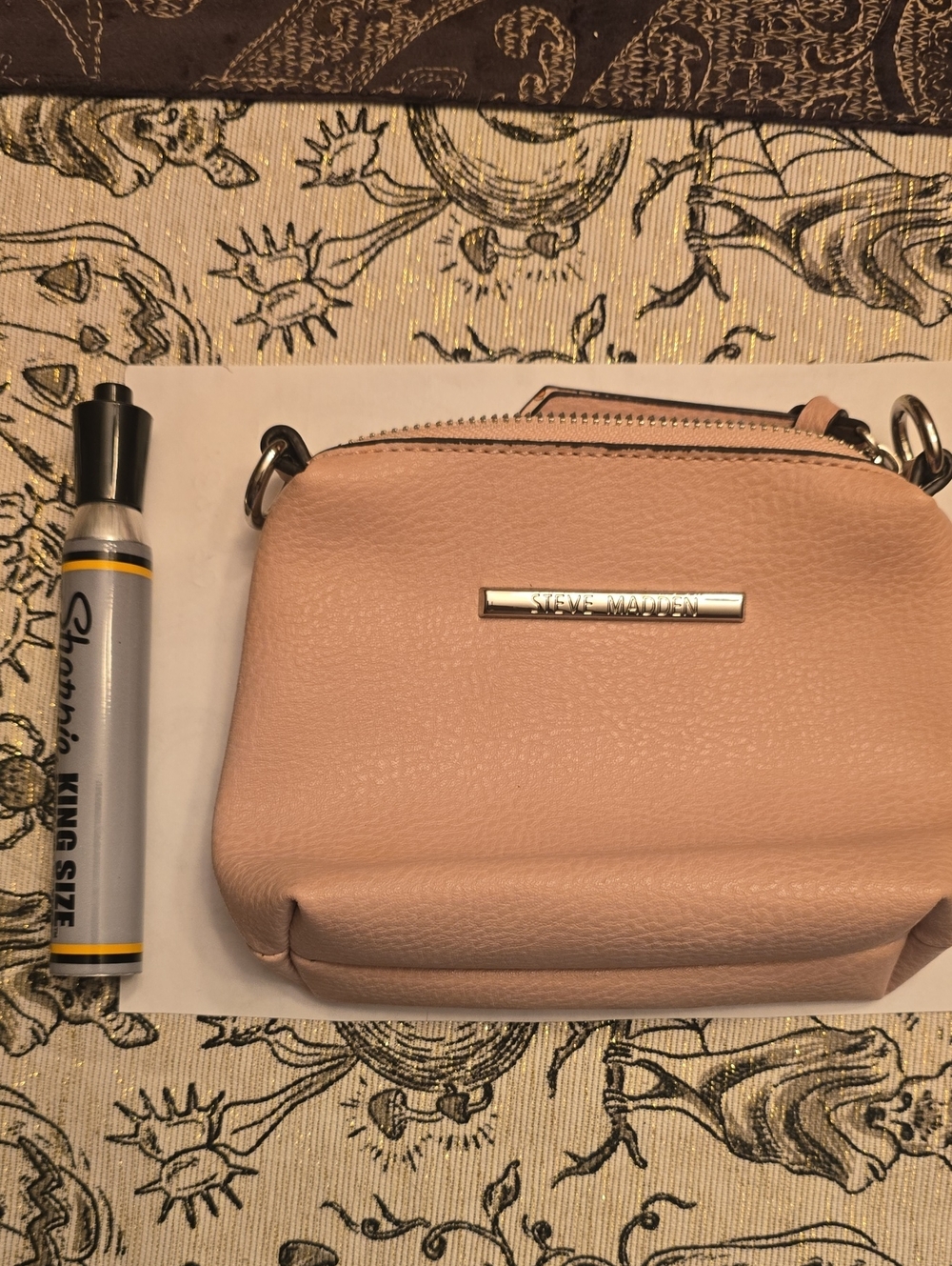 Steve Madden Pink Pebbled Mini Crossbody